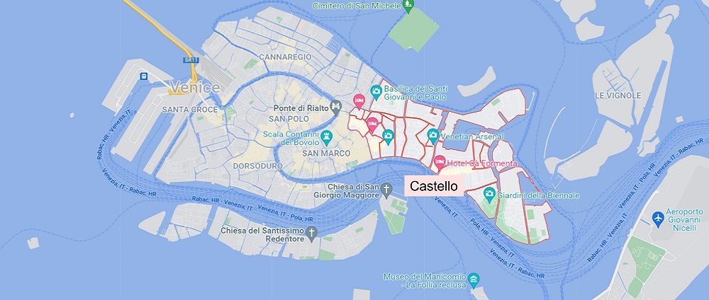 where to stay in venice in castello