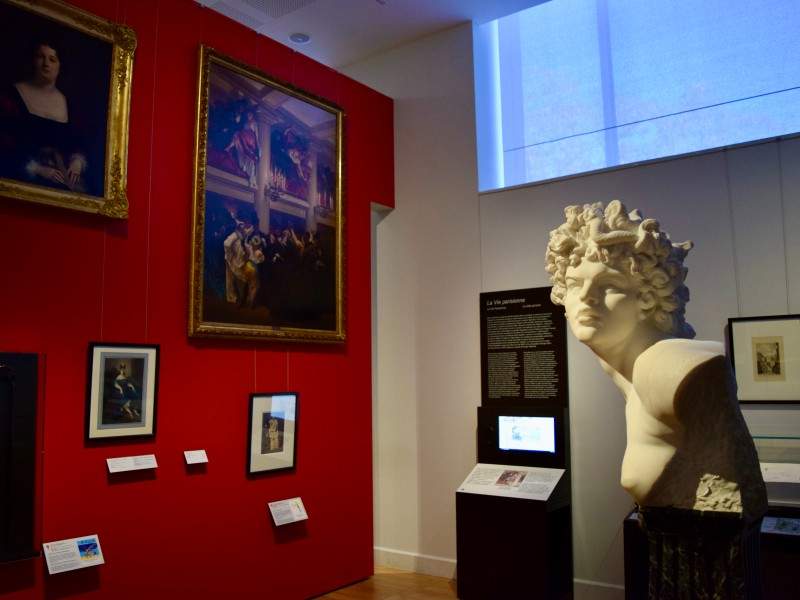 An exhibit room in the Musee Carnavalet in Paris.