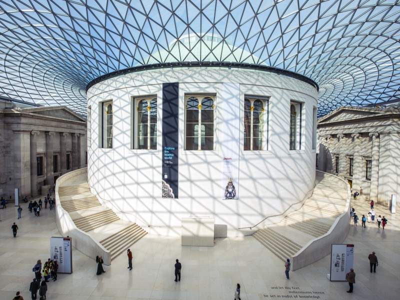 Picture of The Great Court within the British Museum in London. 