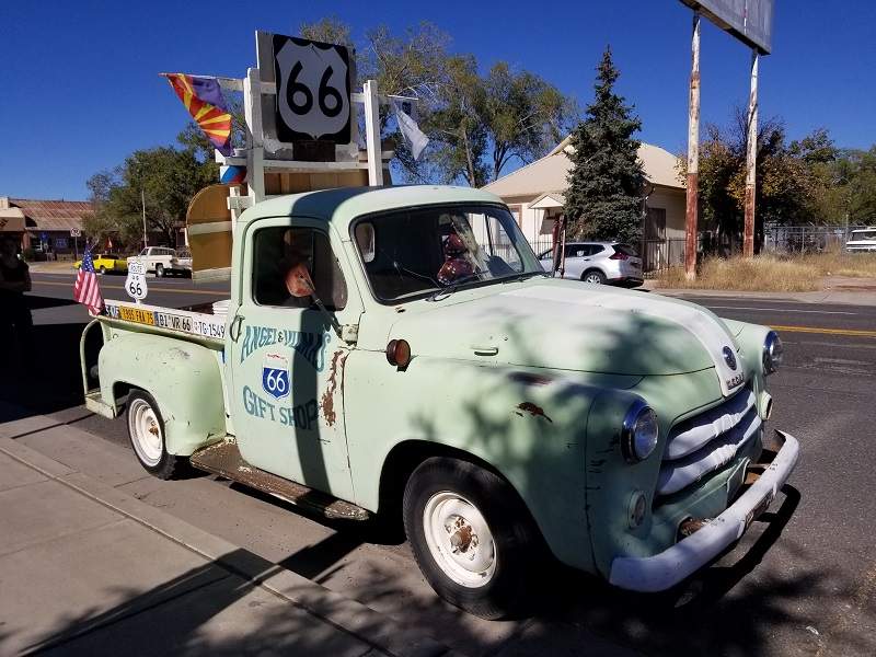 vintage truck on route 66