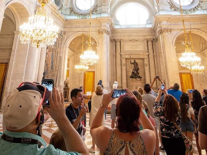 chandeliers in royal palace