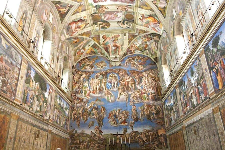 An image of the Sistine Chapel.