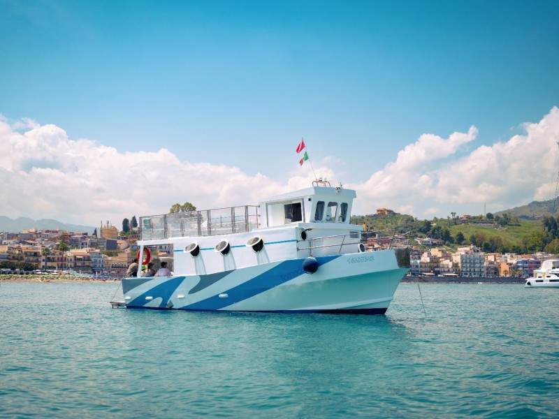 customers on a boat