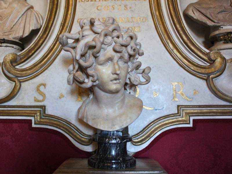 Bernini's Medusa at the Capitoline Museums in Rome.