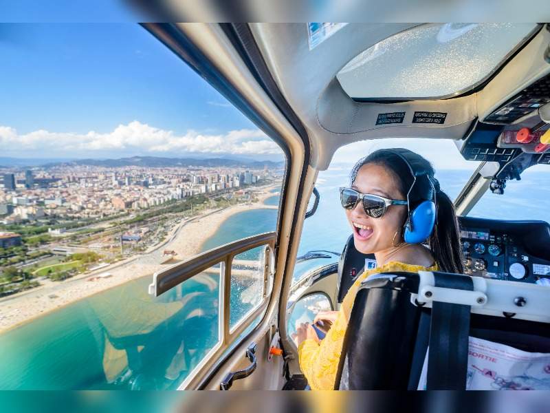 girl in helicopter 