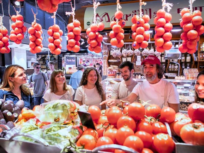 fresh food at a market