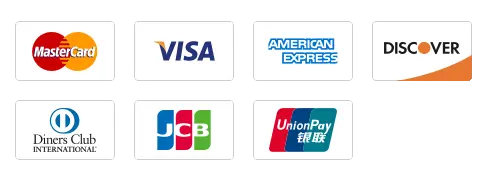 We accept Visa, MasterCard, Discover