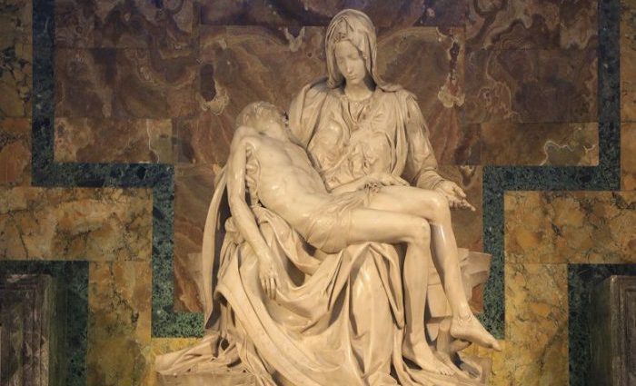 Michelangelo's La Pieta, St. Peter's Basilica, Vatican