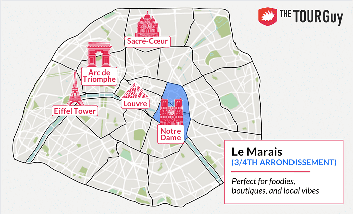 Where To Stay And What To Do In The Marais Paris In 2023 Maps   WTS Paris 3rd 4th Arrondissement Le Marais Map 