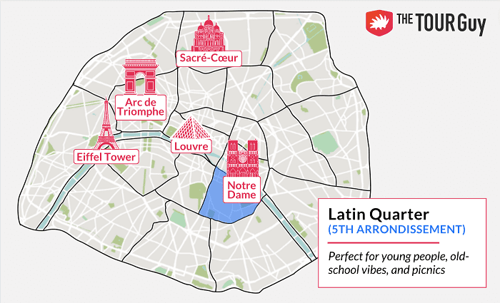 map of latin quarter