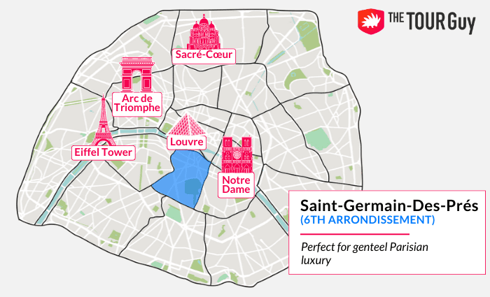 map of saint germain de pres