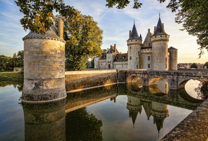 Sully-sur-loire. France. Chateau of the Loire Valley.