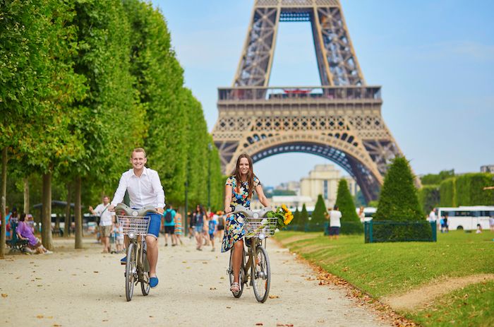 Biking in Paris