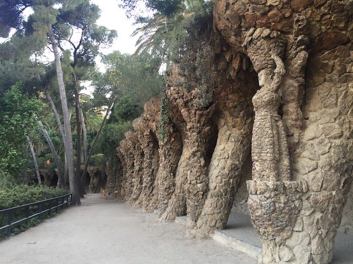 Columns at Park Guell