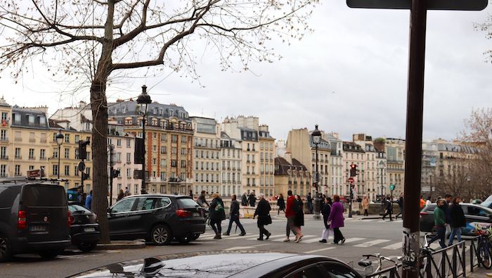 walking in paris