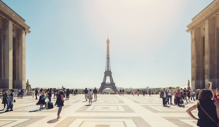 Eiffel Tower view from Trocadero