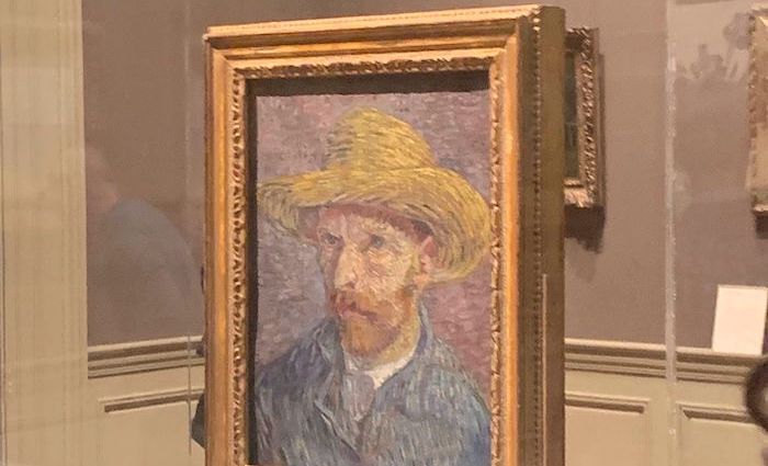 Van Gogh in a straw hat at the MET