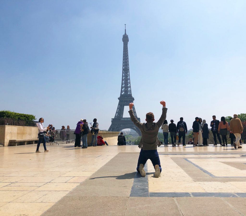 Attraction in paris Eiffel Tower
