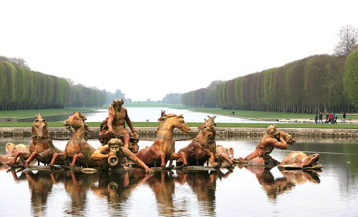 Fountain of Apollo in the Versailles Gardens Paris