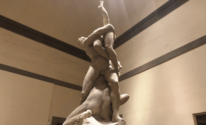 Plaster Cast of Rape of the Sabines Giambologna Accademia