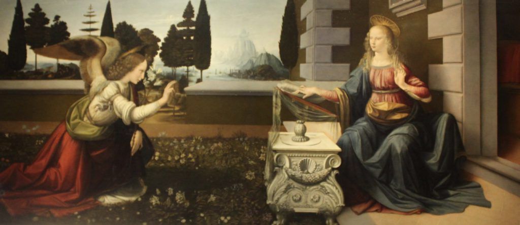 The-Annunciation-by-Leonardo-da-Vinci-The-Tour-Guy-Uffizi-Tour
