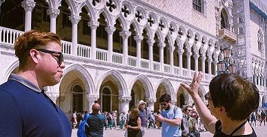 hotel from the tourist in venice