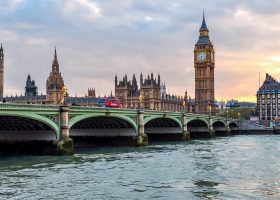 Houses,Of,Parliament,,Big,Ben,And,Westminster,Bridge,At,Sunset,