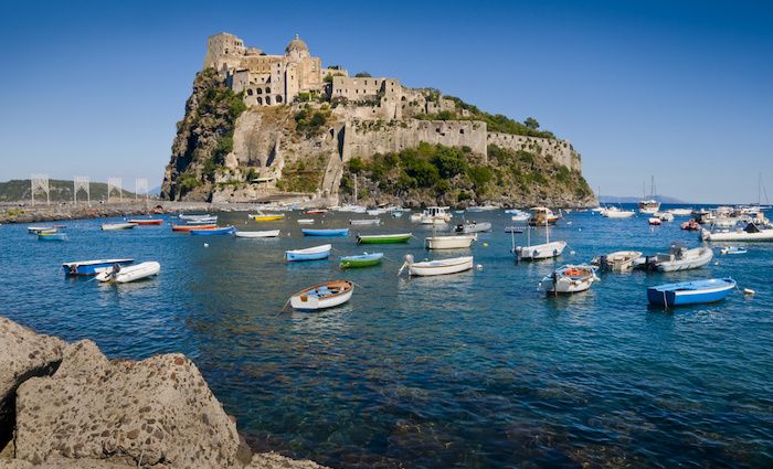Castello Aragonese on Ischia Island in Italy