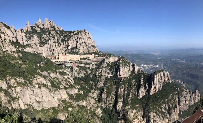 Montserrat monastery panaramic view