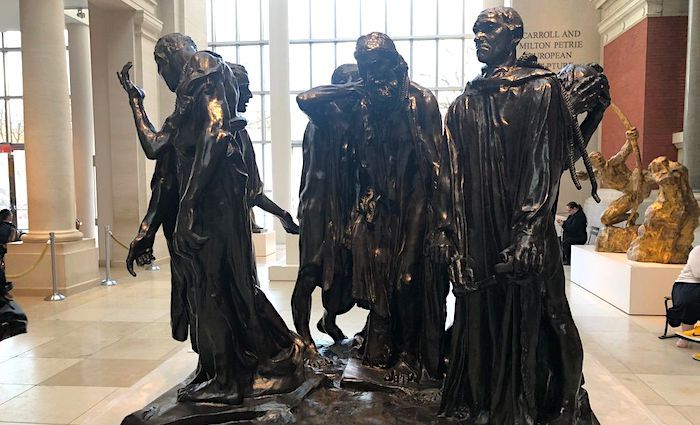 Burghers of Calais by Rodin in the MET