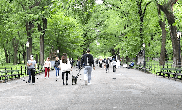 The Mall Literary Walk NYC Central Park