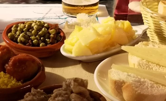 Habas con Jamón is a broad bean and ham dish invented in Granada
