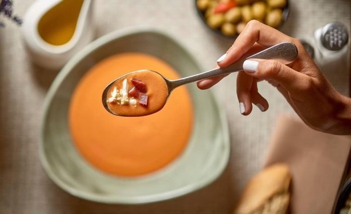 Salmorejo is eaten across Andalusia and is extremely popular in Granada 