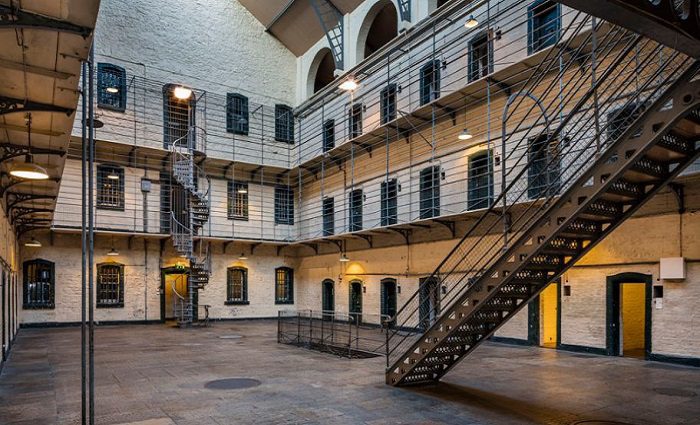 interior of Kilmainham Gaol jail in dublin