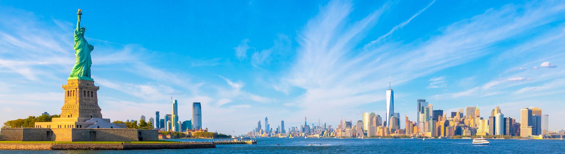 New York City - Statue of Liberty Panoramic Wall Decor