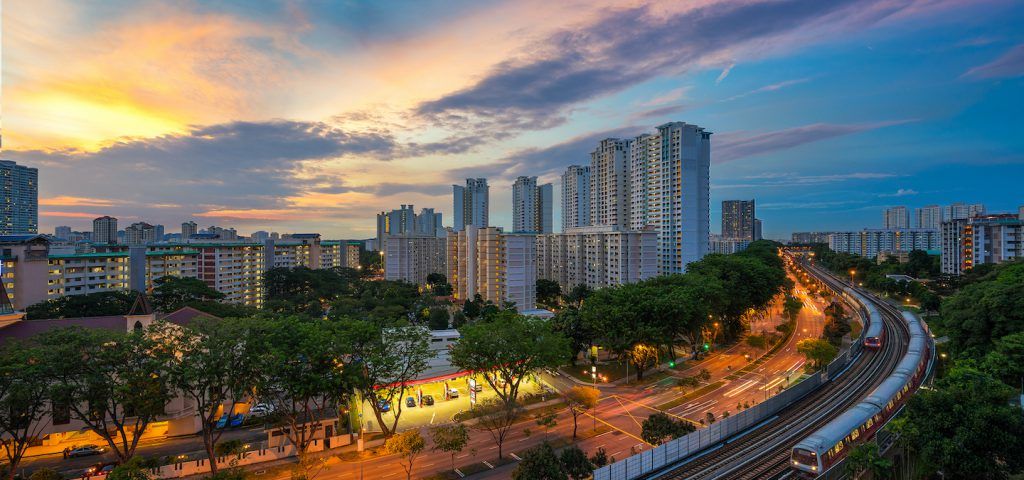 Singapore at Sunset