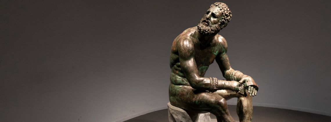 Statue of a Boxer at Rest Rome Palazzo Massimo