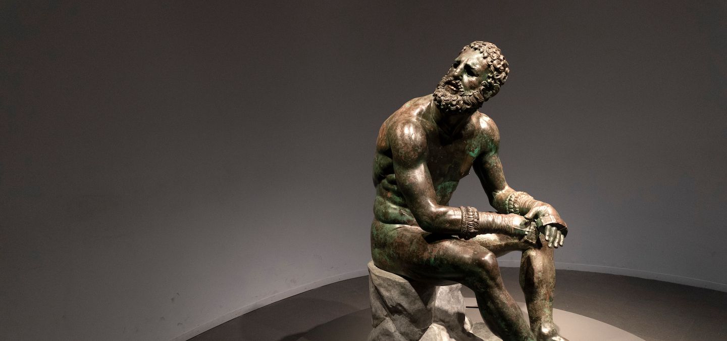 Statue of a Boxer at Rest Rome Palazzo Massimo