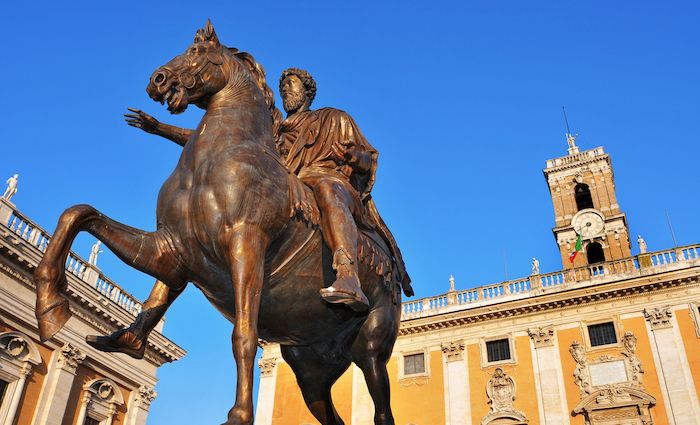 Statue of Marcus Aurelius Capitoline Hill Rome 