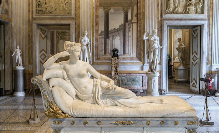 Pauline Bonparte by Antonio Canova Venus Victrix 700 x 425