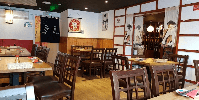 interior of Sakura, Southampton best restaurants in Southampton