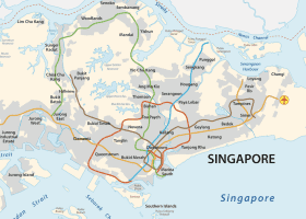 Map of Singapore Transit Routes