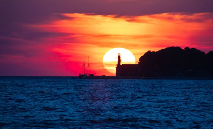 Sunset in Zadar Croatia