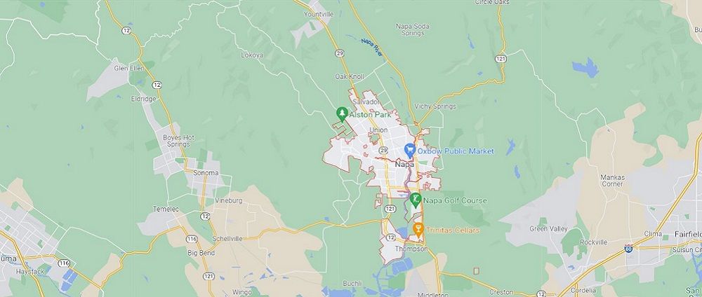 Downtown Napa Map 