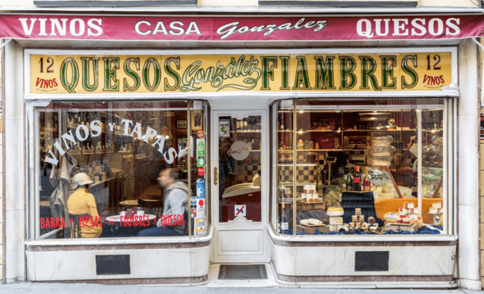 Casa González near Paseo del Prado, central Madrid, best for local products and wine tasting