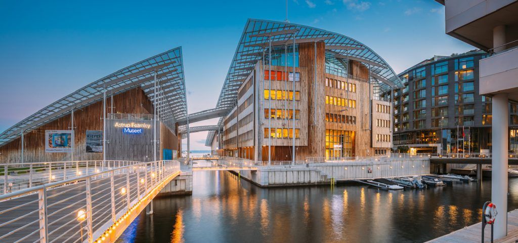 Exterior of the Astrup Fearnley Museum in Oslo.