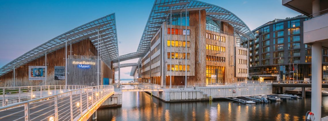 Exterior of the Astrup Fearnley Museum in Oslo.