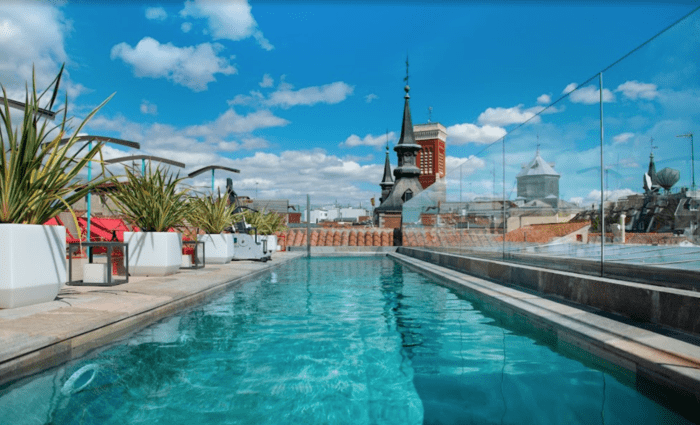 Hotel with pool en Plaza Mayor Madrid