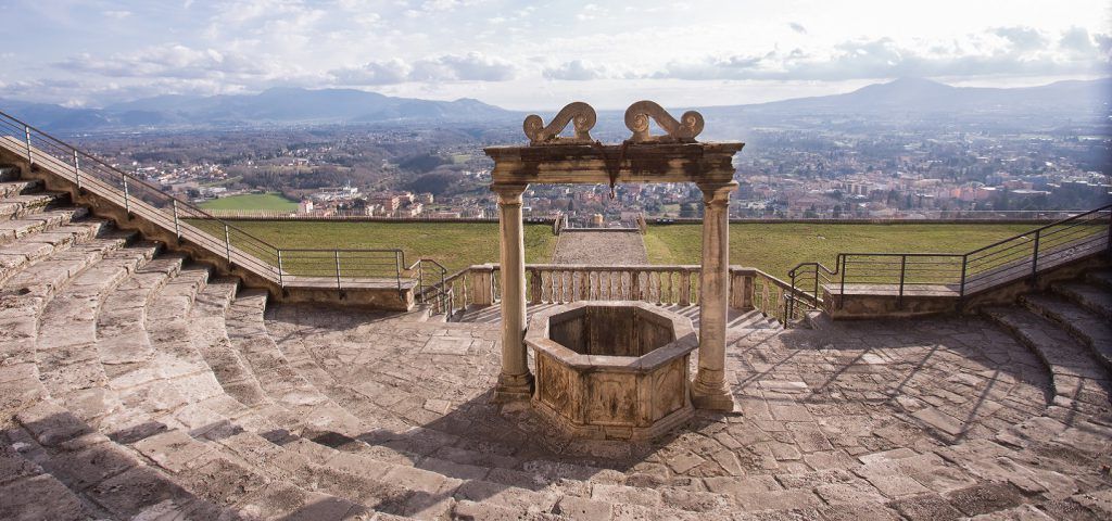 Sanctuary Of Fortuna Primigenia At Palestrina overlooking Rome.