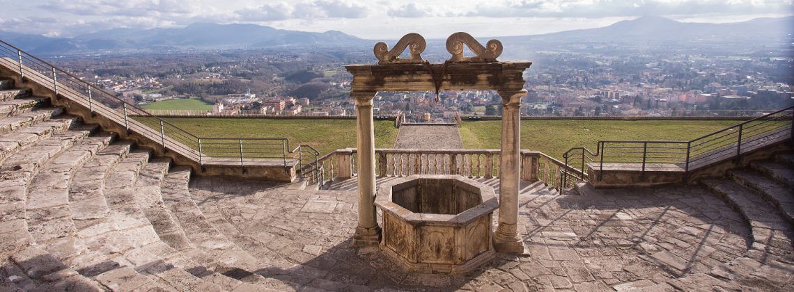 Sanctuary Of Fortuna Primigenia At Palestrina overlooking Rome.